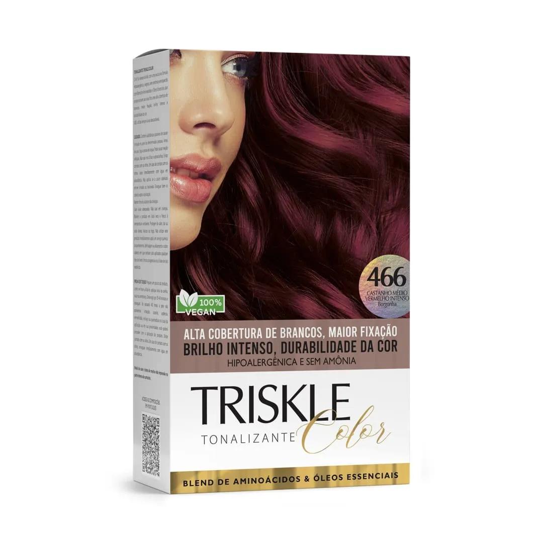 Triskle Color Tonalizante - 466 Castanho Médio Vermelho Intenso/Borgonha - Imagem 1