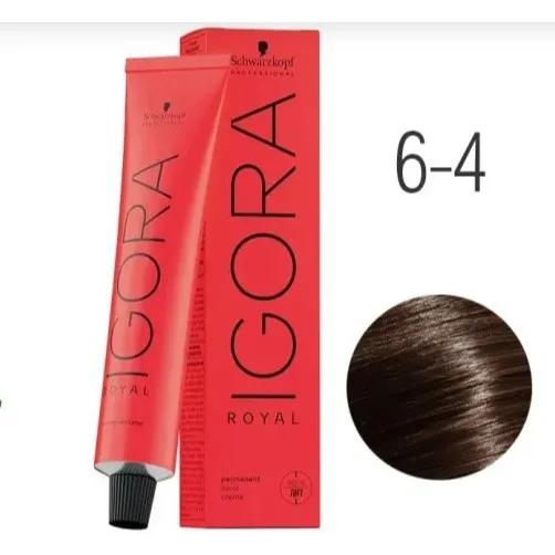 Coloração Igora Royal 6-4 Louro Escuro Bege 60g - Imagem 2