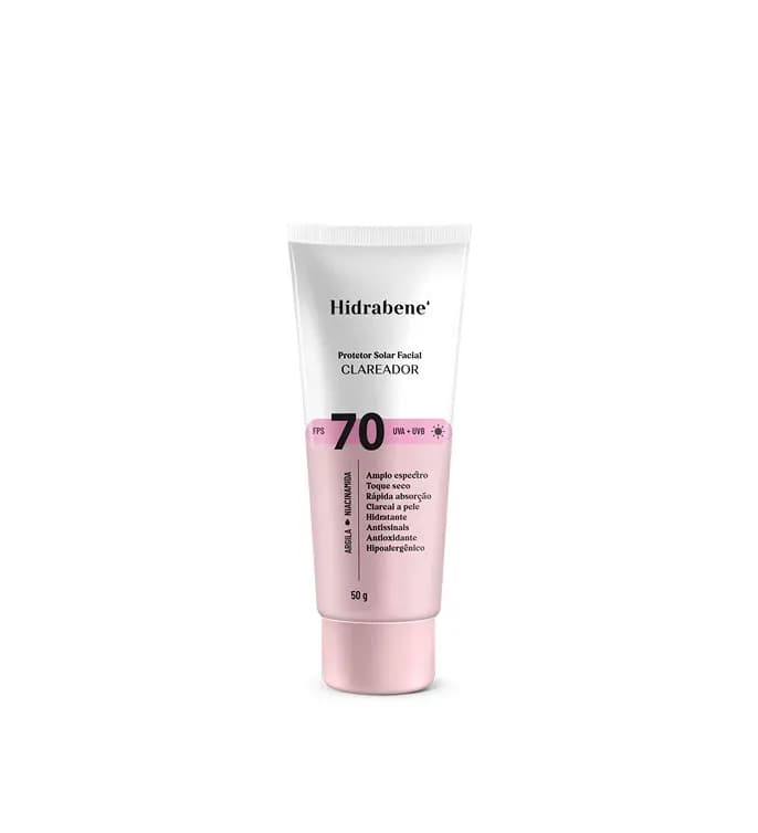 Hidrabene - Protetor Solar Facial Clareador FPS70 50g - Imagem 1