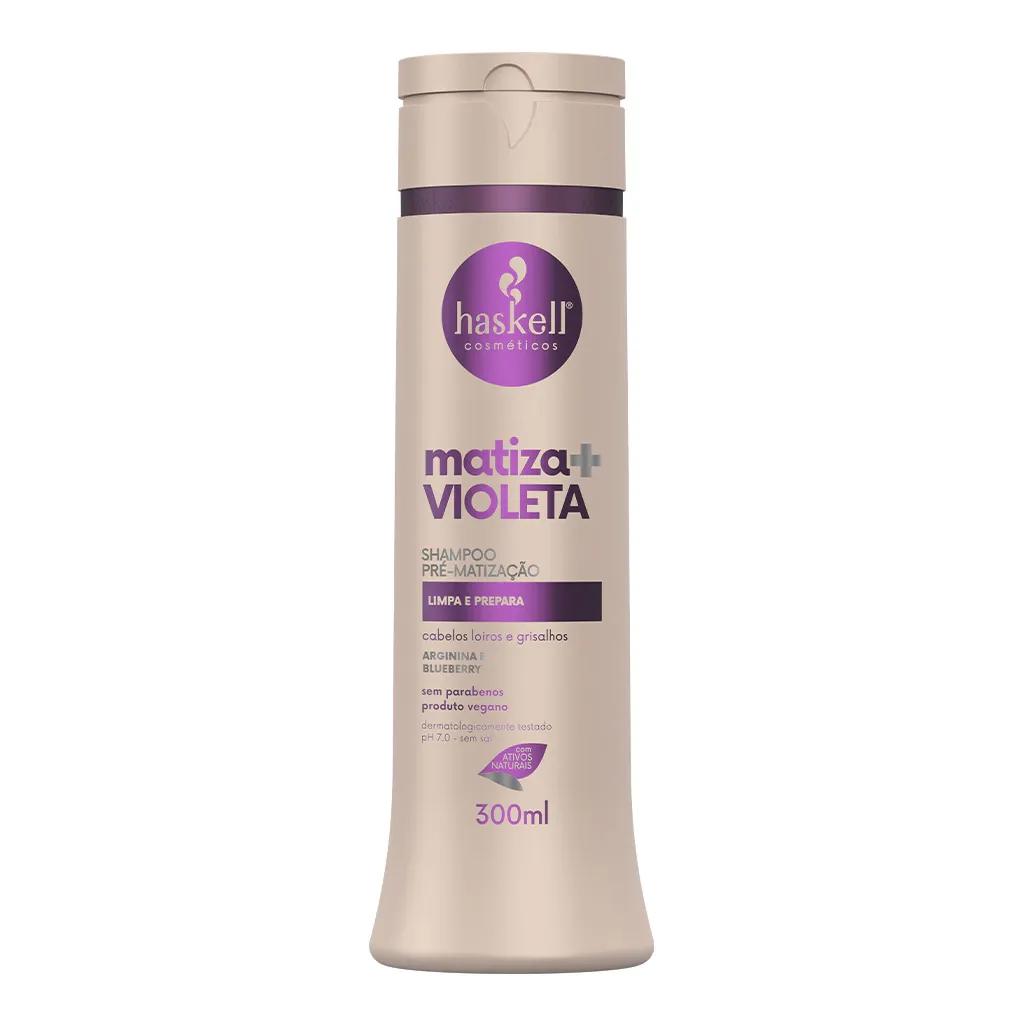 Haskell - Shampoo Pré Matização Matiza Mais Violeta 300ml - Imagem 1