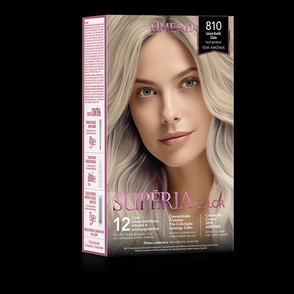 Amend - KIT TONALIZANTE SUPÉRIA COLOR - 810 LOURO AVELÃ CLARO - Imagem 1