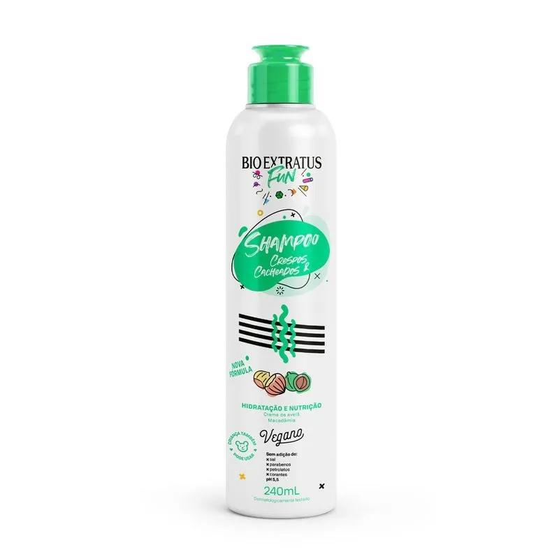 Shampoo Fun Crespos e Cacheados 240mL - Bio Extratus - Imagem 1