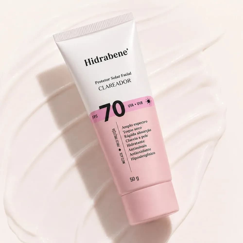 Hidrabene - Protetor Solar Facial Clareador FPS70 50g - Imagem 3