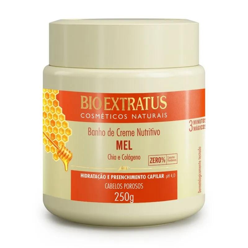 Banho de Creme Nutritivo Mel 250g - Bio Extratus - Imagem 1