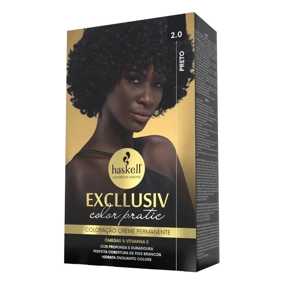 Haskell - Kit Coloração Excllusiv Color Pratic - 2.0 Preto - Imagem 1