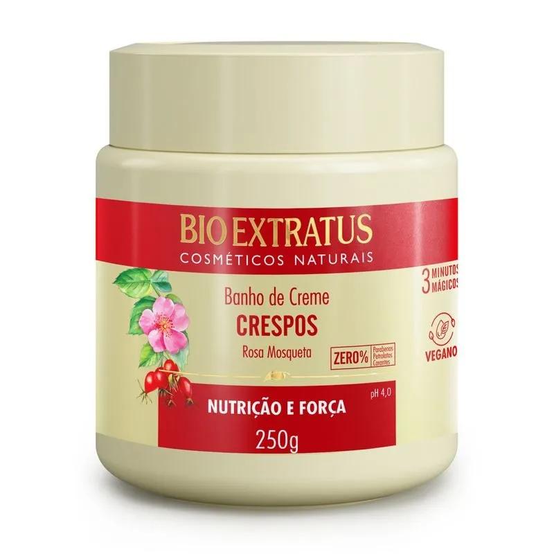 Banho de Creme Crespos Rosa Mosqueta 250g - Bio Extratus - Imagem 1