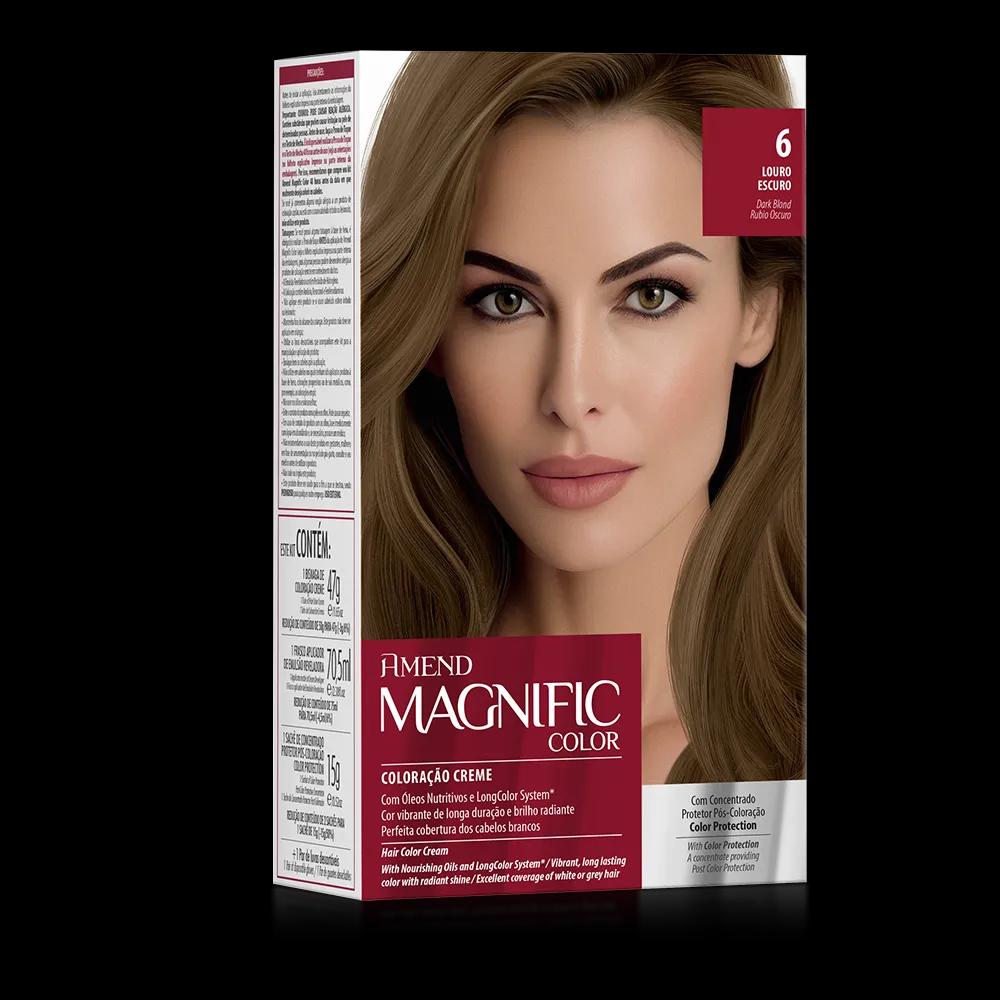 Amend - Kit Coloração Amend Magnific Color 6.0 Louro Escuro - Imagem 1