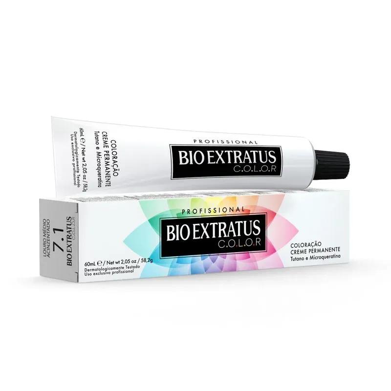 Bio Extratus - Coloração Creme Bio Extratus C.O.L.O.R 60ml - 7.1 Louro Médio Acinzentado - Imagem 1