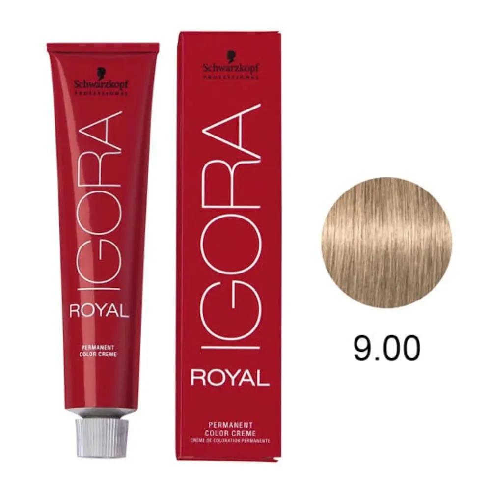 Coloração Igora Royal 9-00 Louro Extra Claro Natural Extra 60g - Imagem 1