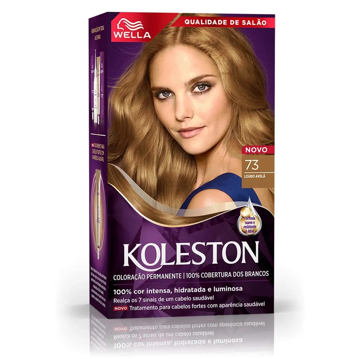 Wella - Coloração Permanente Koleston - 73 Louro Avelã - Imagem 1