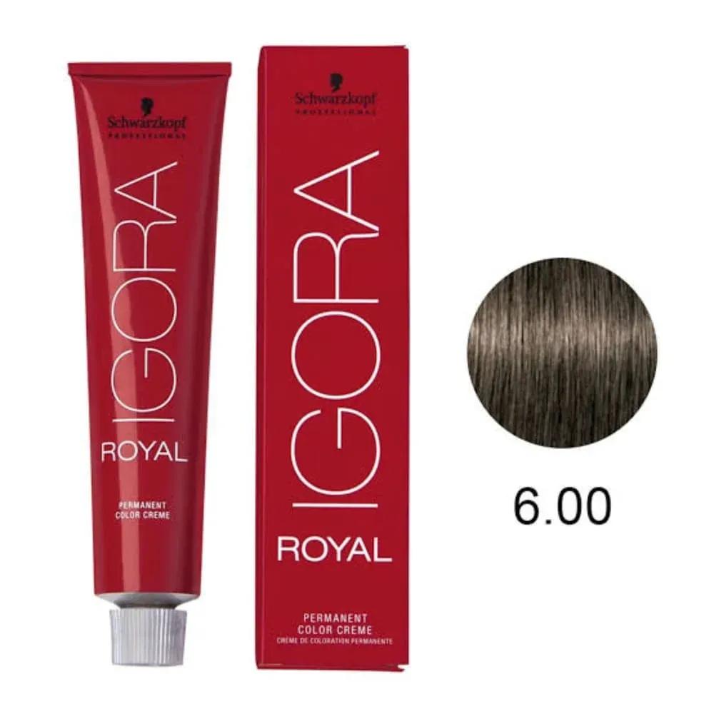 Coloração Igora Royal 6-00 Louro Escuro Natural Extra 60g - Imagem 1