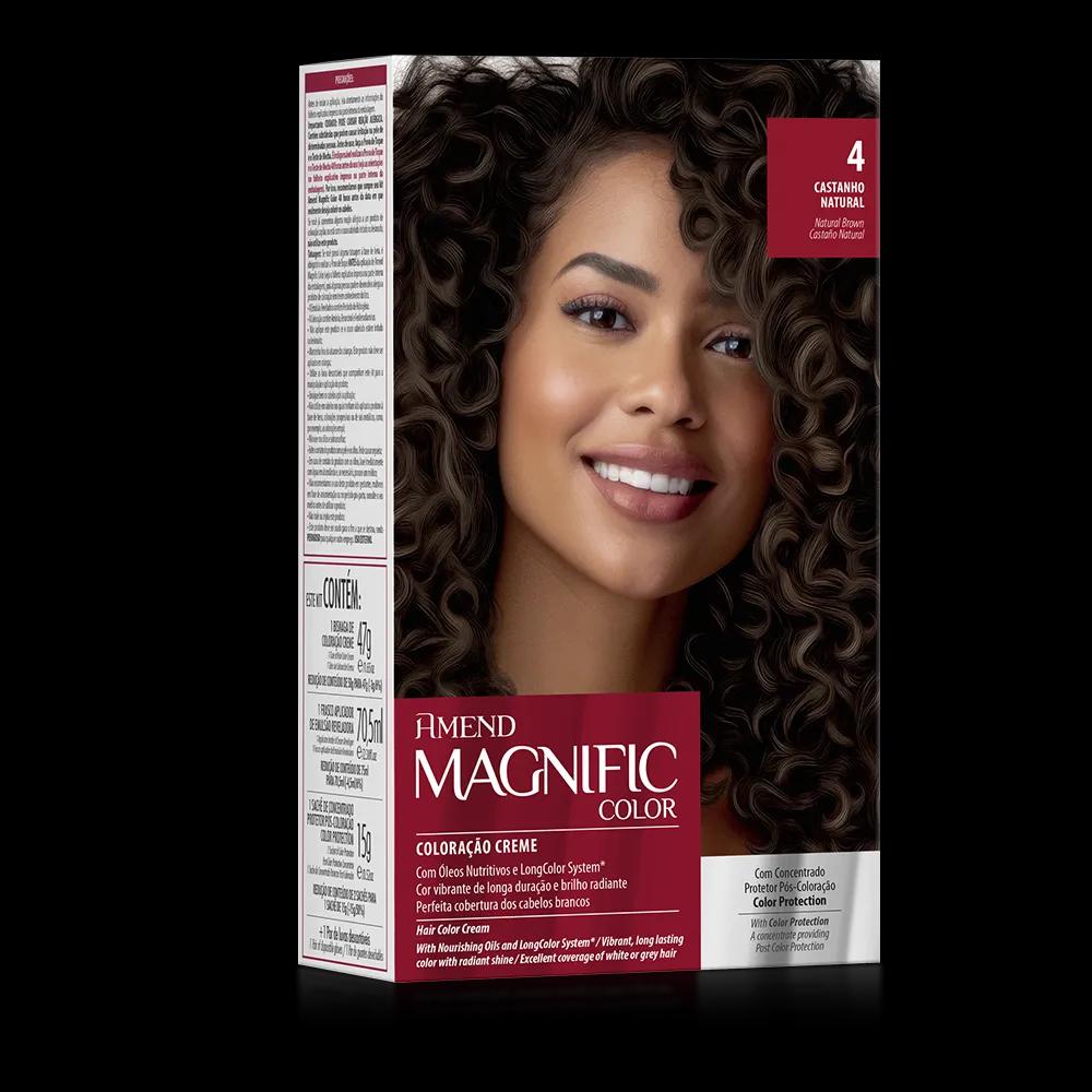 Amend - Kit Coloração Amend Magnific Color 4.0 Castanho Natural - Imagem 1