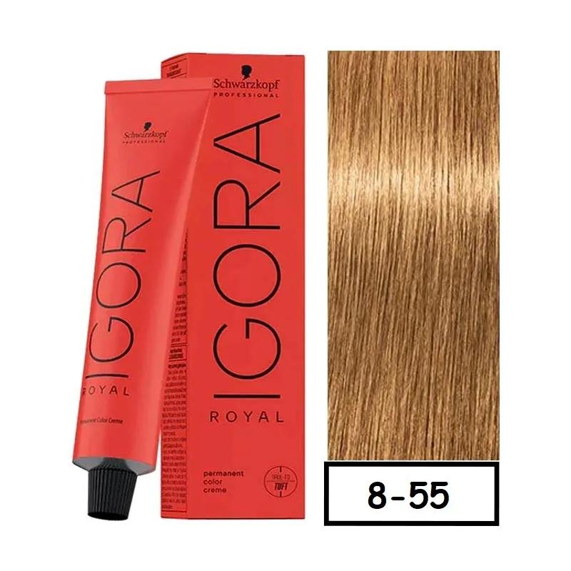 Coloração Igora Royal 8-55 Louro Claro Dourado Extra 60g - Imagem 2