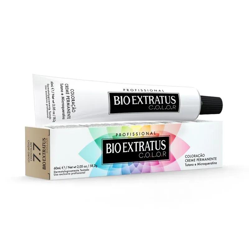 Bio Extratus - Coloração Creme Bio Extratus C.O.L.O.R 60ml - 7.7 Louro Médio Chocolate - Imagem 1